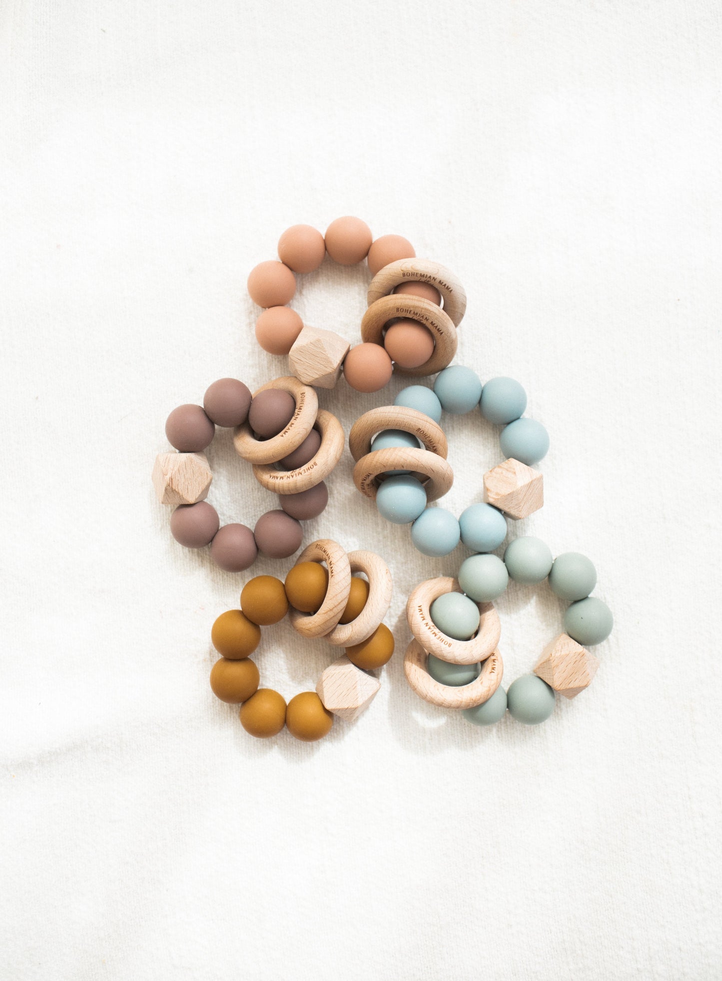 Bohemian Mama Littles Titan silicone teething toy - Burlwood by Bohemian Mama