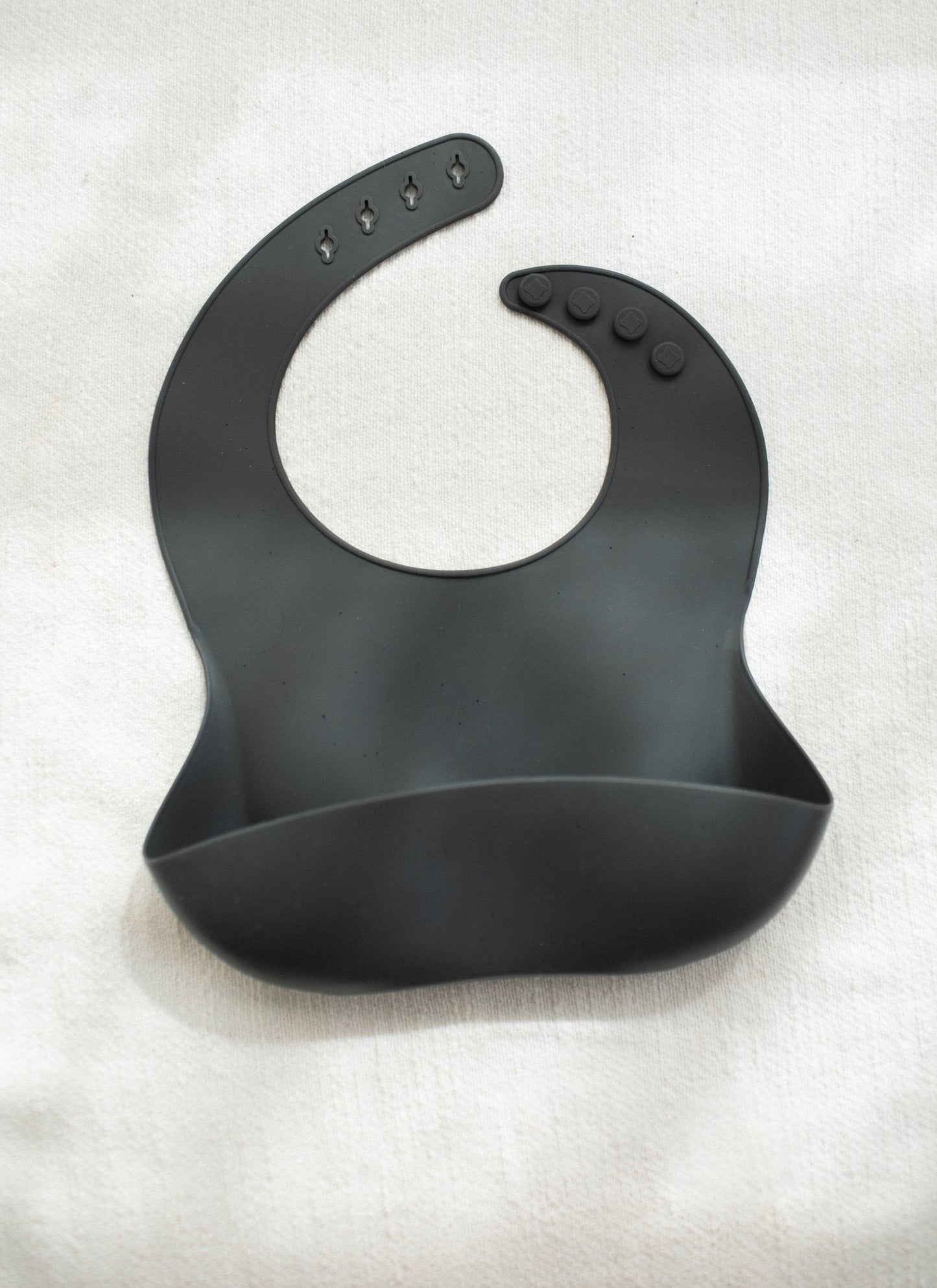 Bohemian Mama Littles Baby Silicone Bib - Speckled Dark Grey by Bohemian Mama