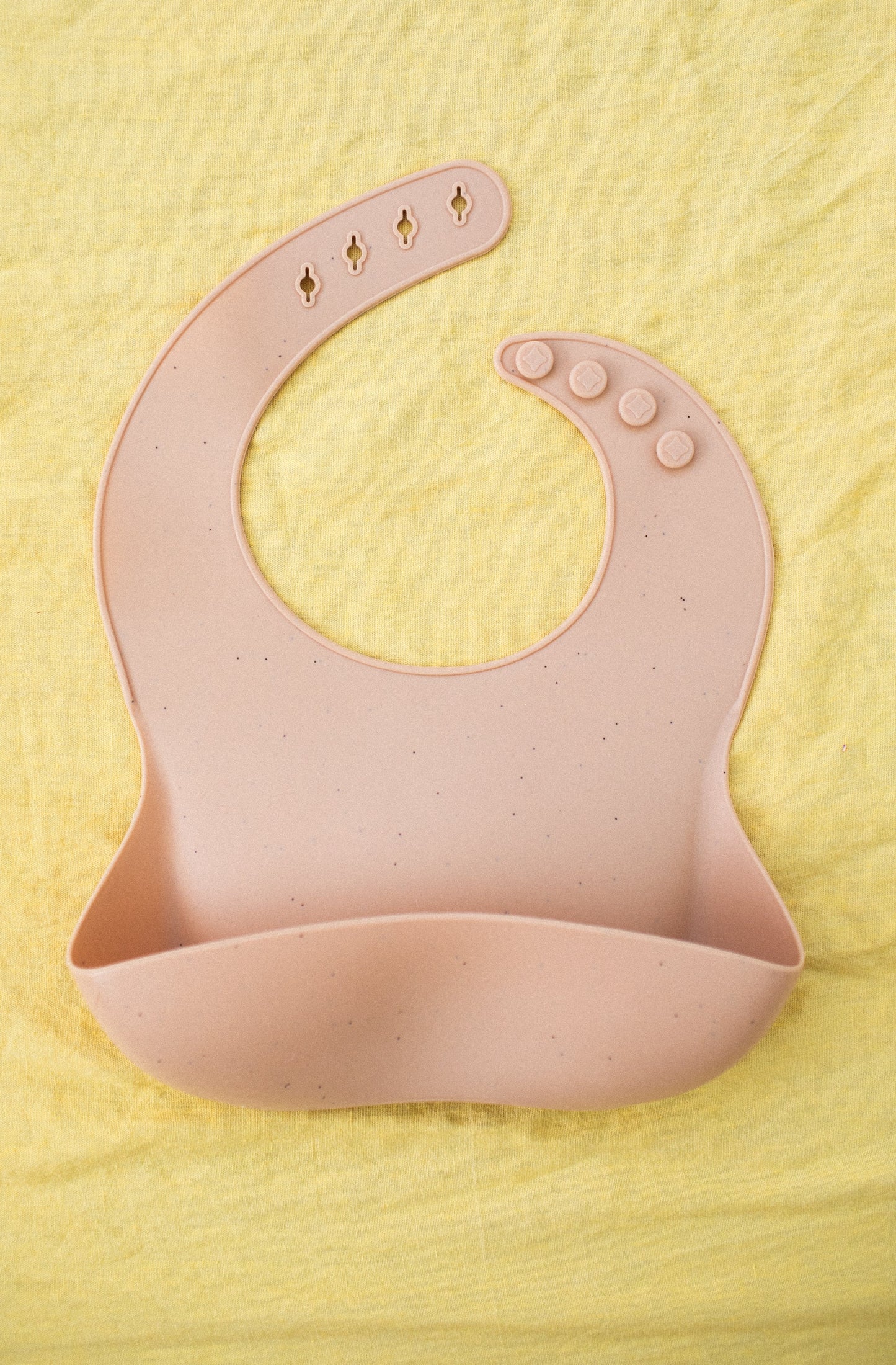 Bohemian Mama Littles Baby Silicone Bib - Speckled Apricot by Bohemian Mama