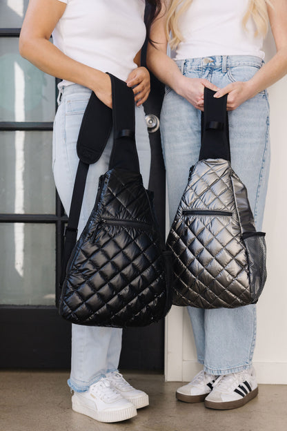 Veranda Sling Backpack- Black