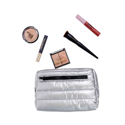 Gallery Cosmetic Bag - Silver