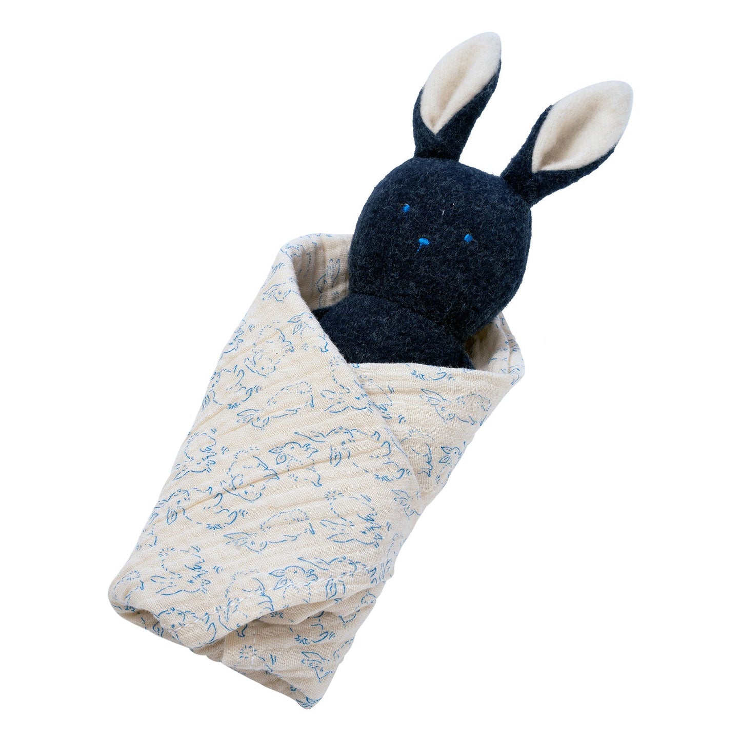 Bunny Rattle + Burp Cloth by Manhattan Toy