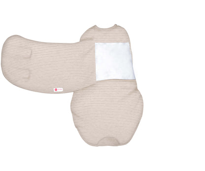 *Organic* Swaddle Wrap Bundle | Heathered Oatmeal Stripe by embé®
