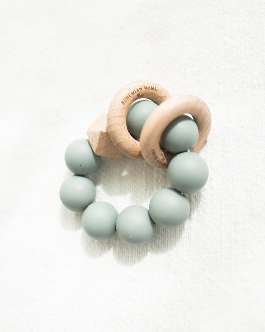 Bohemian Mama Littles Titan silicone teething toy - Sage by Bohemian Mama