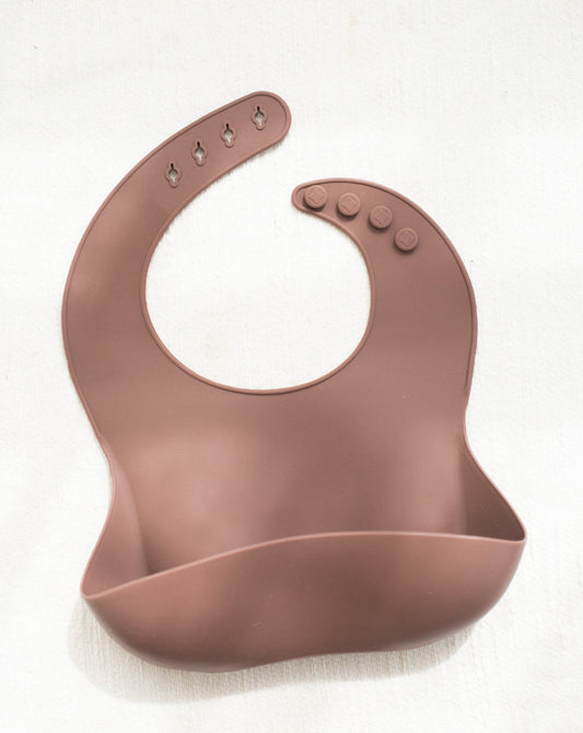 Bohemian Mama Littles Baby Silicone Bib - Burlwood by Bohemian Mama