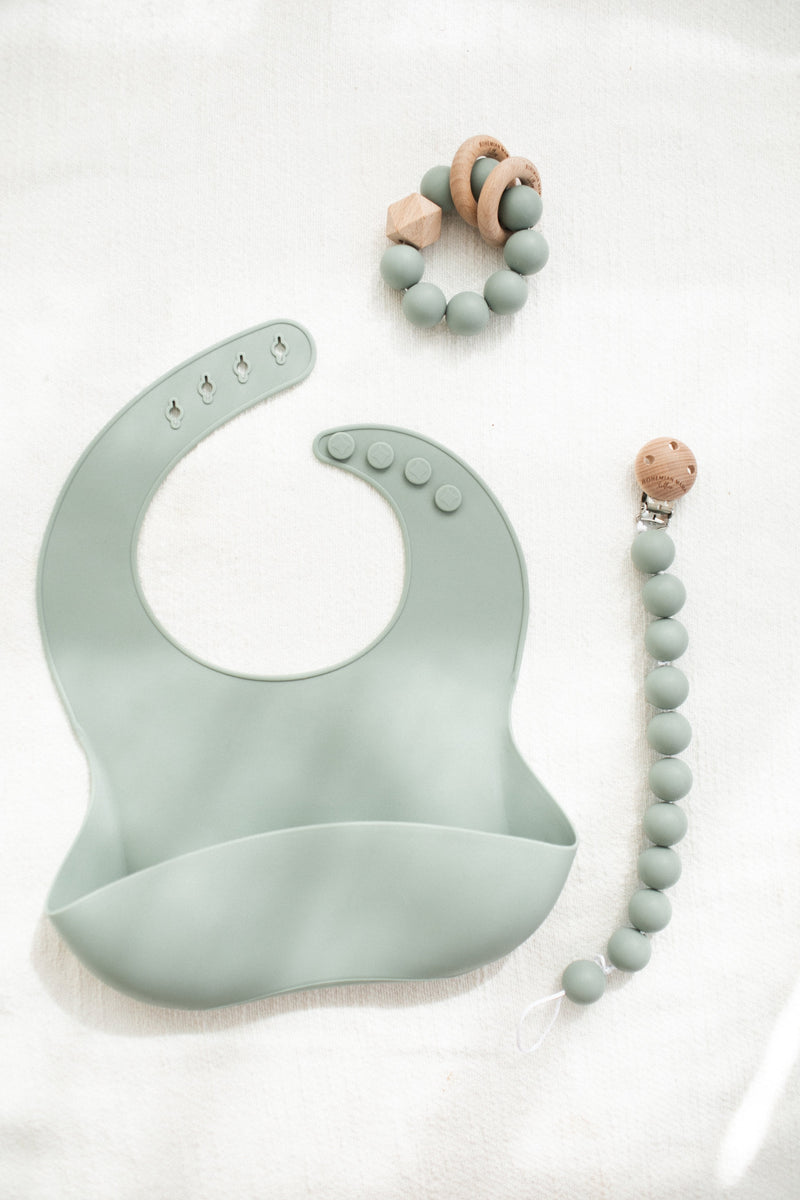 Bohemian Mama Littles Titan silicone teething toy - Sage by Bohemian Mama