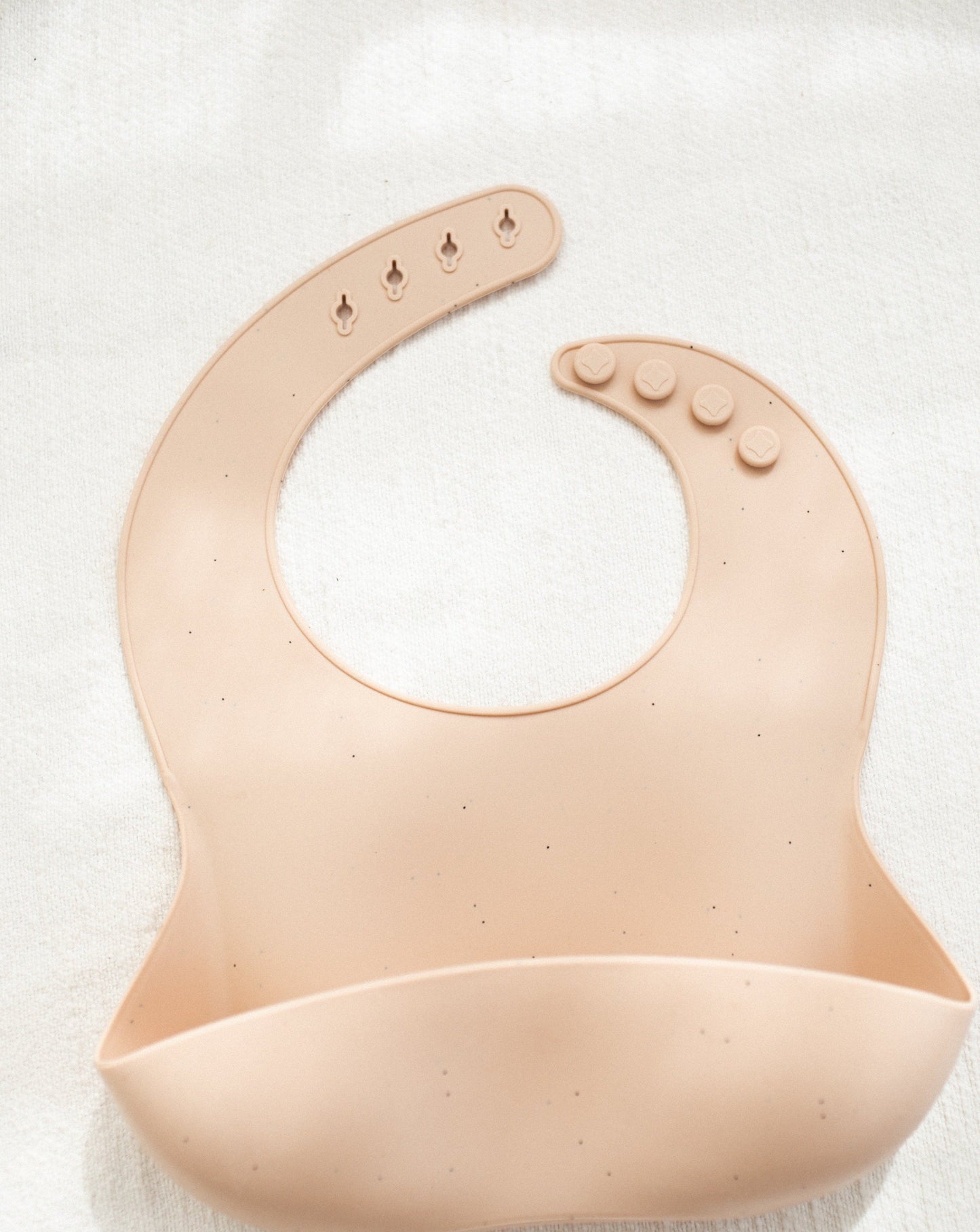 Bohemian Mama Littles Baby Silicone Bib - Speckled Cream by Bohemian Mama