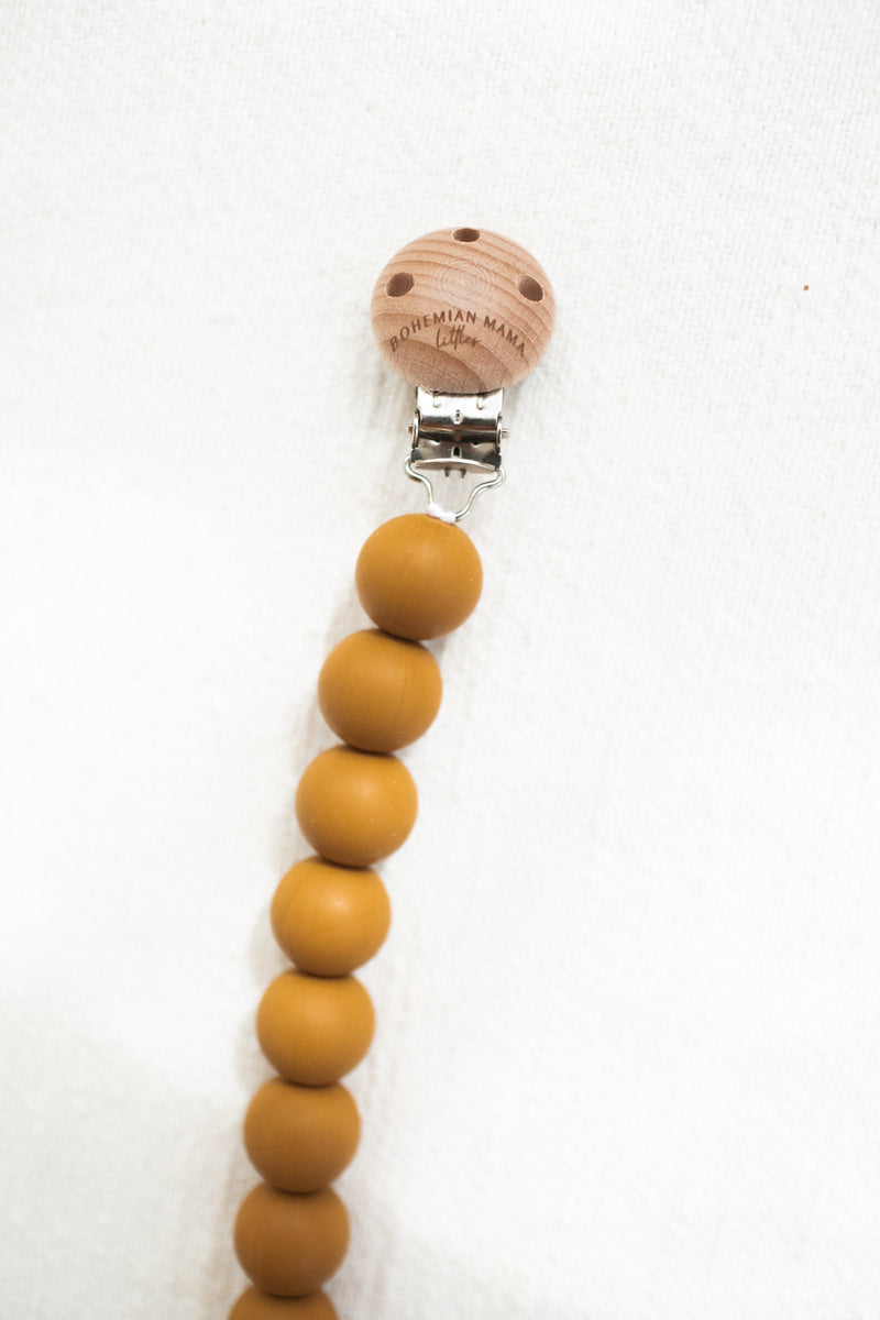 Bohemian Mama Littles Pacifier Clip - Buck by Bohemian Mama