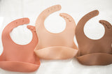 Bohemian Mama Littles Baby Silicone Bib - Speckled Cotta by Bohemian Mama