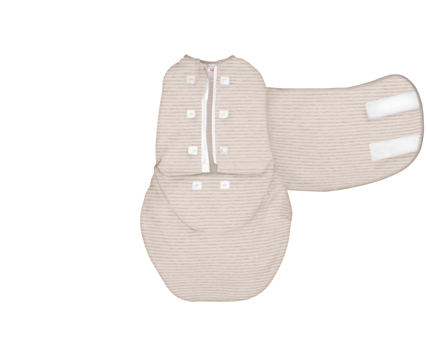 *Organic* Swaddles | Heathered Oatmeal Stripe by embé®